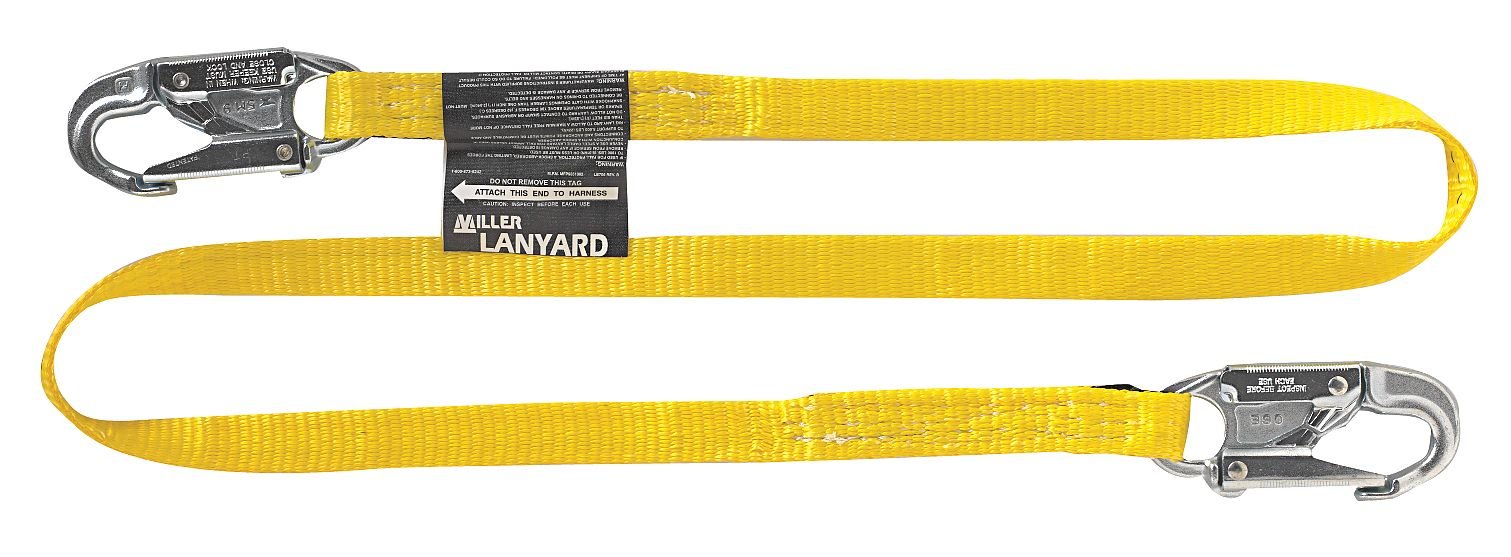 Positioning Lanyard, 6 ft, 1 Leg, with Snap