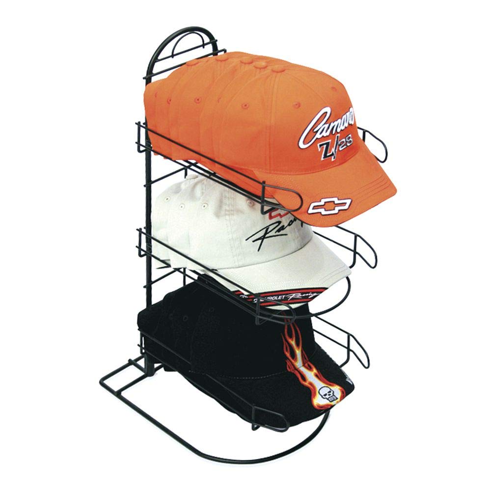 Counter Hat Display with 3 Pockets for Displaying Upto 24 Hats, Caps or Similar Types of Headwear