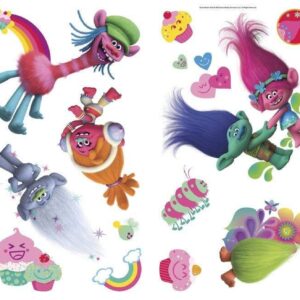 RoomMates DreamWorks Trolls Peel and Stick Wall Decals by RoomMates, RMK3400SCS