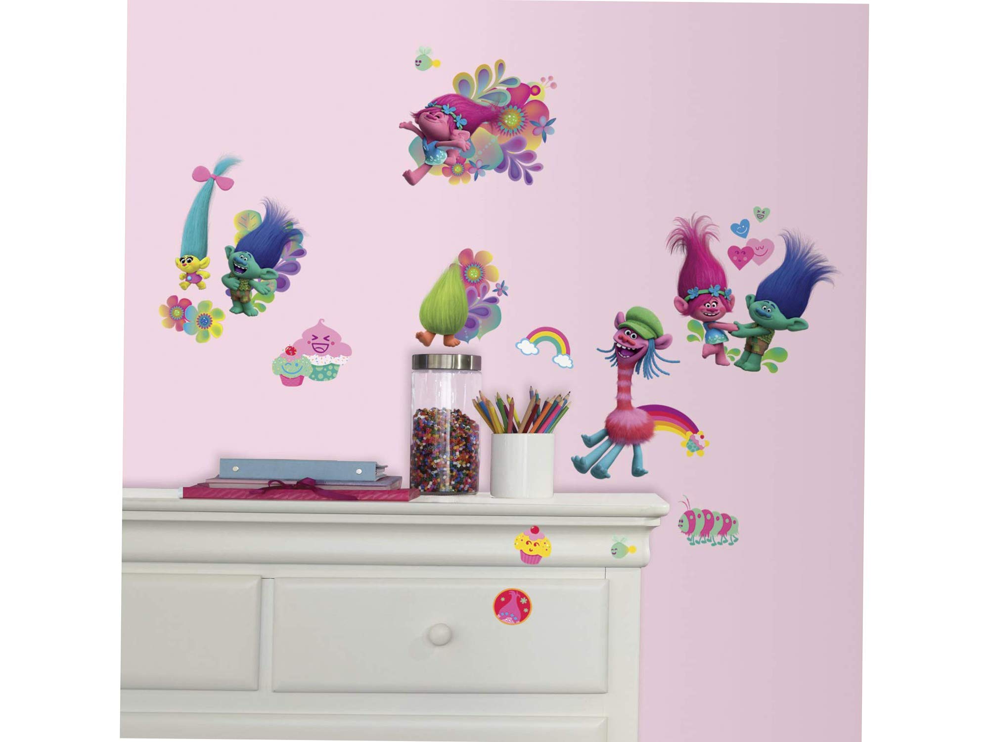 RoomMates DreamWorks Trolls Peel and Stick Wall Decals by RoomMates, RMK3400SCS