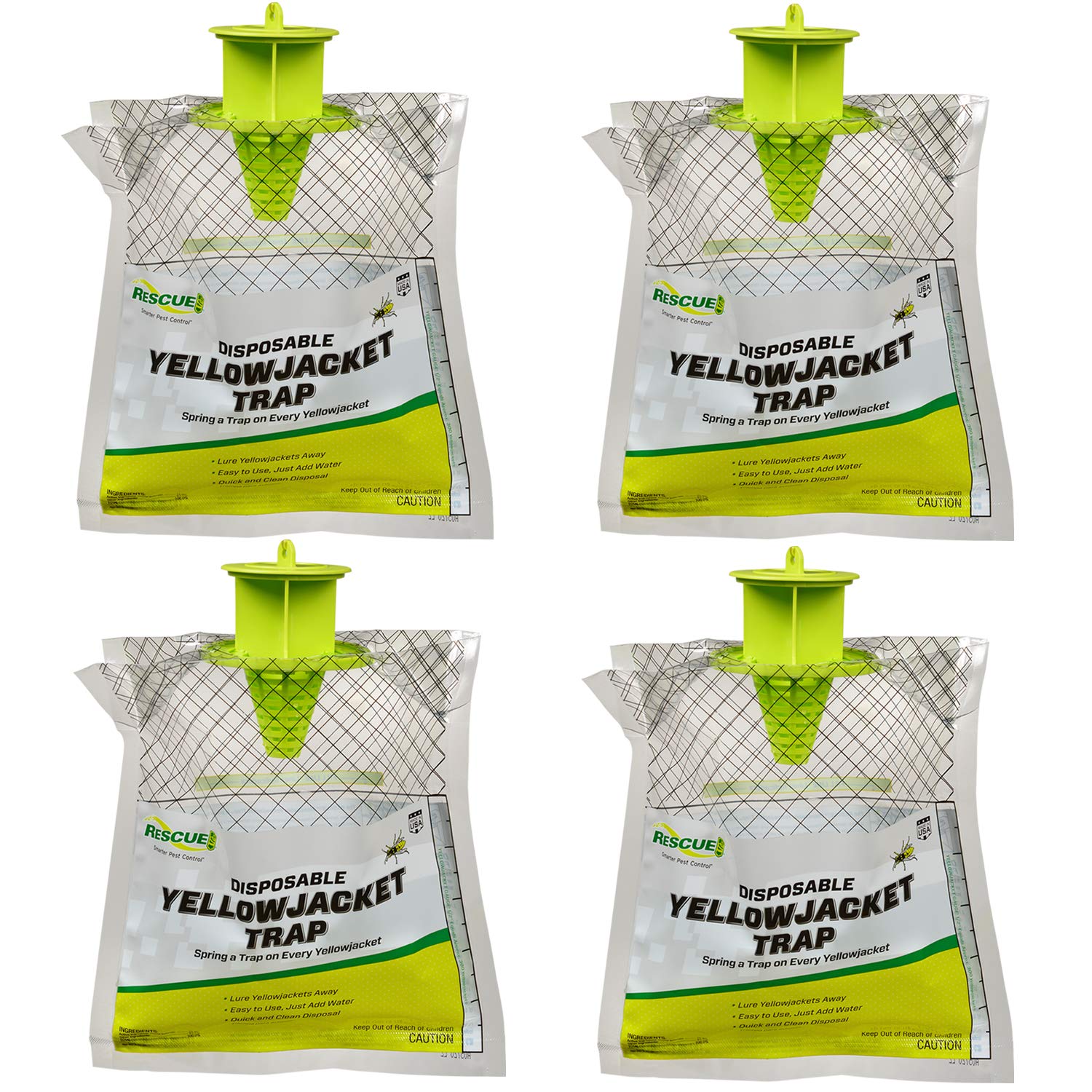 RESCUE! Disposable Yellowjacket Trap - Central & Eastern Formula - 4 Traps