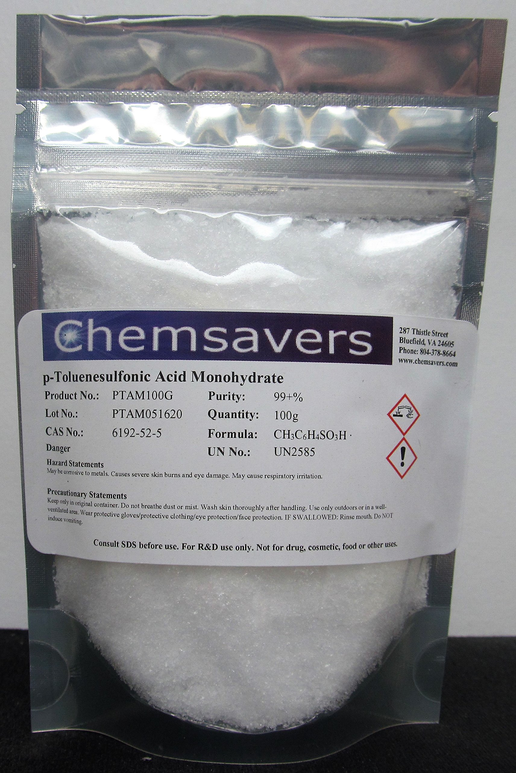 p-Toluenesulfonic Acid Monohydrate, 99+%, 100g