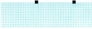 ecg paper 60mm x 15m blue grid, dot-card (works for cardiette ar600 adv, 66010037) (5)