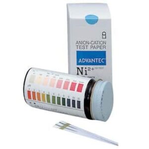 advantec 07030070 test strips, nickel check (ni2+), 0 to 1000 ppm; 100 strips/pk