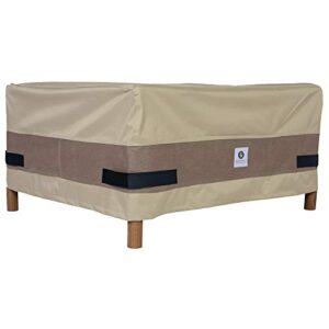 duck covers elegant waterproof 52 inch rectangular patio ottoman/side table cover