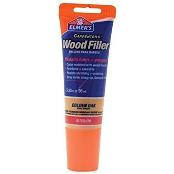 Elmer's E861 Carpenter's Wood Filler, 3.25-Ounce Tube, Golden Oak - 2 Pack