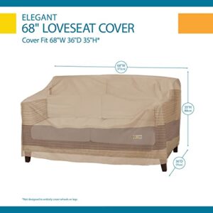 Duck Covers Elegant Waterproof 68 Inch Patio Loveseat Cover, Patio Furniture Covers