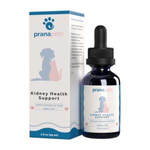 PranaPets Kidney Health Support Supplement for Cats | Naturally Supports Healthy Kidney Function in Cats | Herbal Formula Helps Inflammation & Symptoms of Kidney Issues