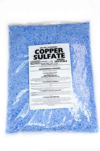 Copper Sulfate Small Crystals 10lb Bag