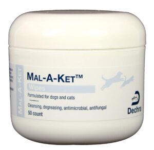 mal-a-ket wipes for support healthy skin for dogs, cats 50ct by dechra