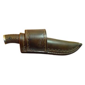 leather knife sheath/leather knife case/leather knife holster made to fit a buck selkirk 863 knife