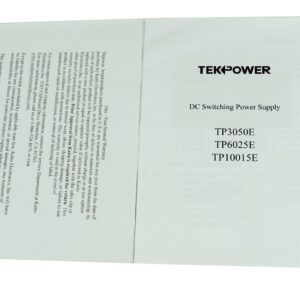 Tekpower TP3050E DC Adjustable Switching Power Supply 30V 50A Digital Display