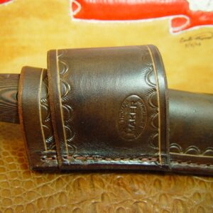 Leather Knife Sheath/Leather Knife Case/Leather Knife Holster Made To Fit A Buck Selkirk 863 Knife