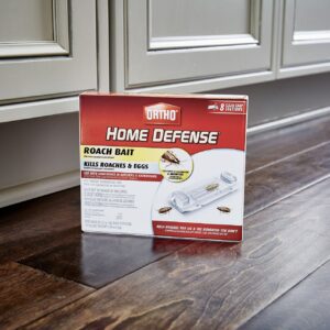 Ortho Home Defense Roach Bait - Kills Cockroaches & Eggs In Your Home, Palatable for 6 Months, Includes 8 Individual Stations