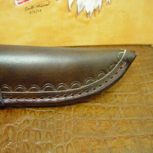 Leather Knife Sheath/Leather Knife Case/Leather Knife Holster Made To Fit A Buck Selkirk 863 Knife