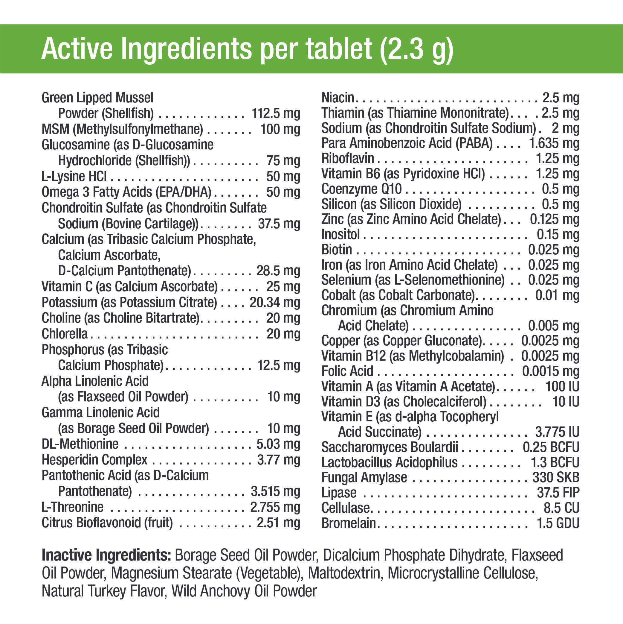 Only Natural Pet Ultimate Daily Vitamins - Complete Multivitamin Supplement for Dogs Balanced Health & Vitality - Senior Small & Large Canine Food Immune Digestive Support -180 Soft Chews Tablets