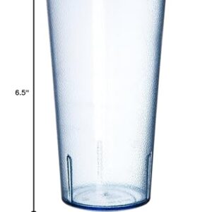 CFS Stackable Plastic Tumbler Cup for Restaurants and Cafeterias, 20 Ounce, Blue