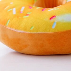 Wemi TIPINOICE Colourful Creative 3D Plush Doughnut Throw Pillow Sofa Car Office Cushion