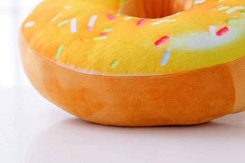 Wemi TIPINOICE Colourful Creative 3D Plush Doughnut Throw Pillow Sofa Car Office Cushion