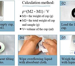 Paint Density Specific Gravity Cup Stainless Steel Paint Density Determiner Pycnometer 100ml