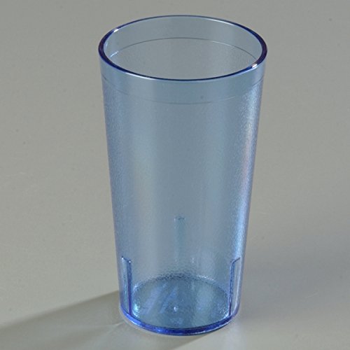 CFS Stackable Plastic Tumbler Cup for Restaurants and Cafeterias, 20 Ounce, Blue