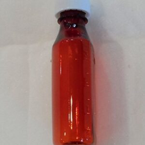 4 Ounce Graduated Oval Amber Plastic Medical Bottle and Cap Package of 25 Pharmaceutical Grade Product