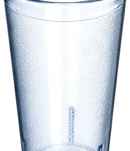 CFS Stackable Plastic Tumbler Cup for Restaurants and Cafeterias, 20 Ounce, Blue