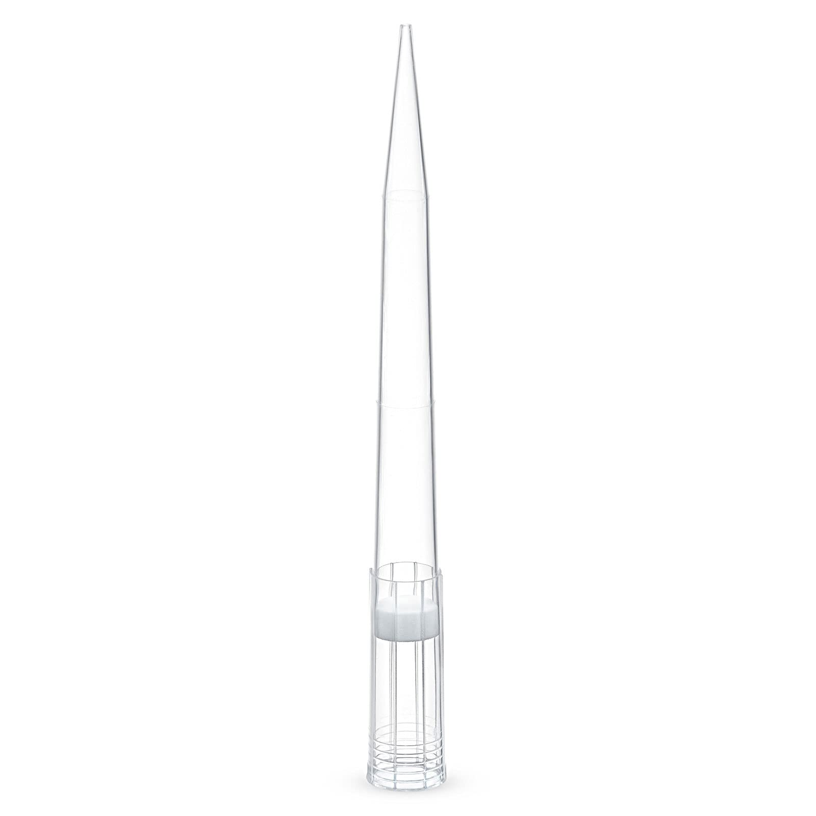 Globe Scientific 150835 Polypropylene Low Retention Filter Tip, Natural, Sterile, Rack, 1 mL-1000 mL Graduation, 84 mm Length (Pack of 576),1196U33PK