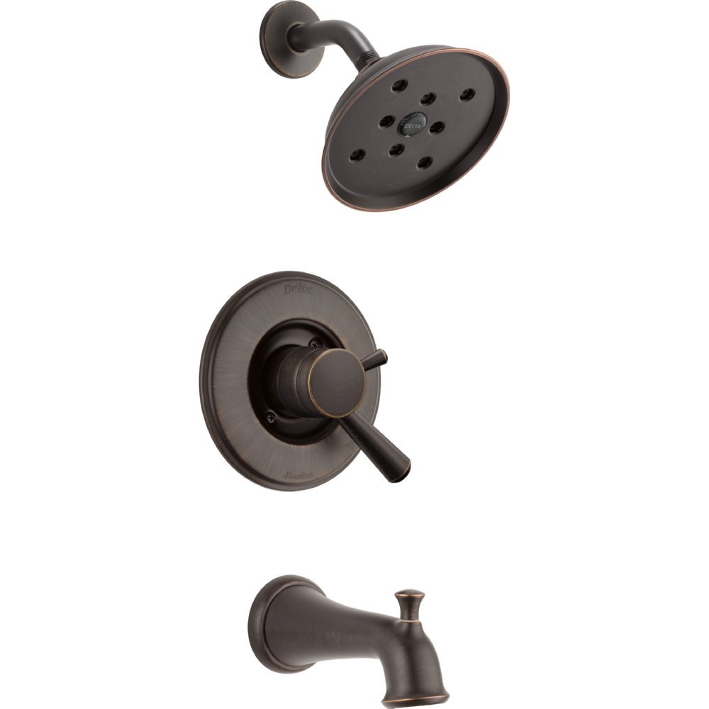 Delta Faucet T17493-RB Linden Monitor 17 Series H2Okinetic Tub and Shower Trim, Venetian Bronze,