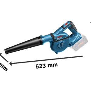 Bosch Professional GBL 18V-120 18V System Battery Blower (Including 4X Attachments, Standard Nozzle, Extension Tube, Drill Hole Nozzle, Dust Collection Container, Battery/Charger Not Included)