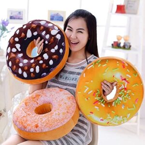 Wemi TIPINOICE Colourful Creative 3D Plush Doughnut Throw Pillow Sofa Car Office Cushion