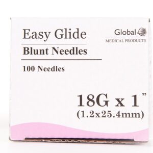 (Qty 100) 18 ga x 1" Dispensing Needle, Blunt Tip