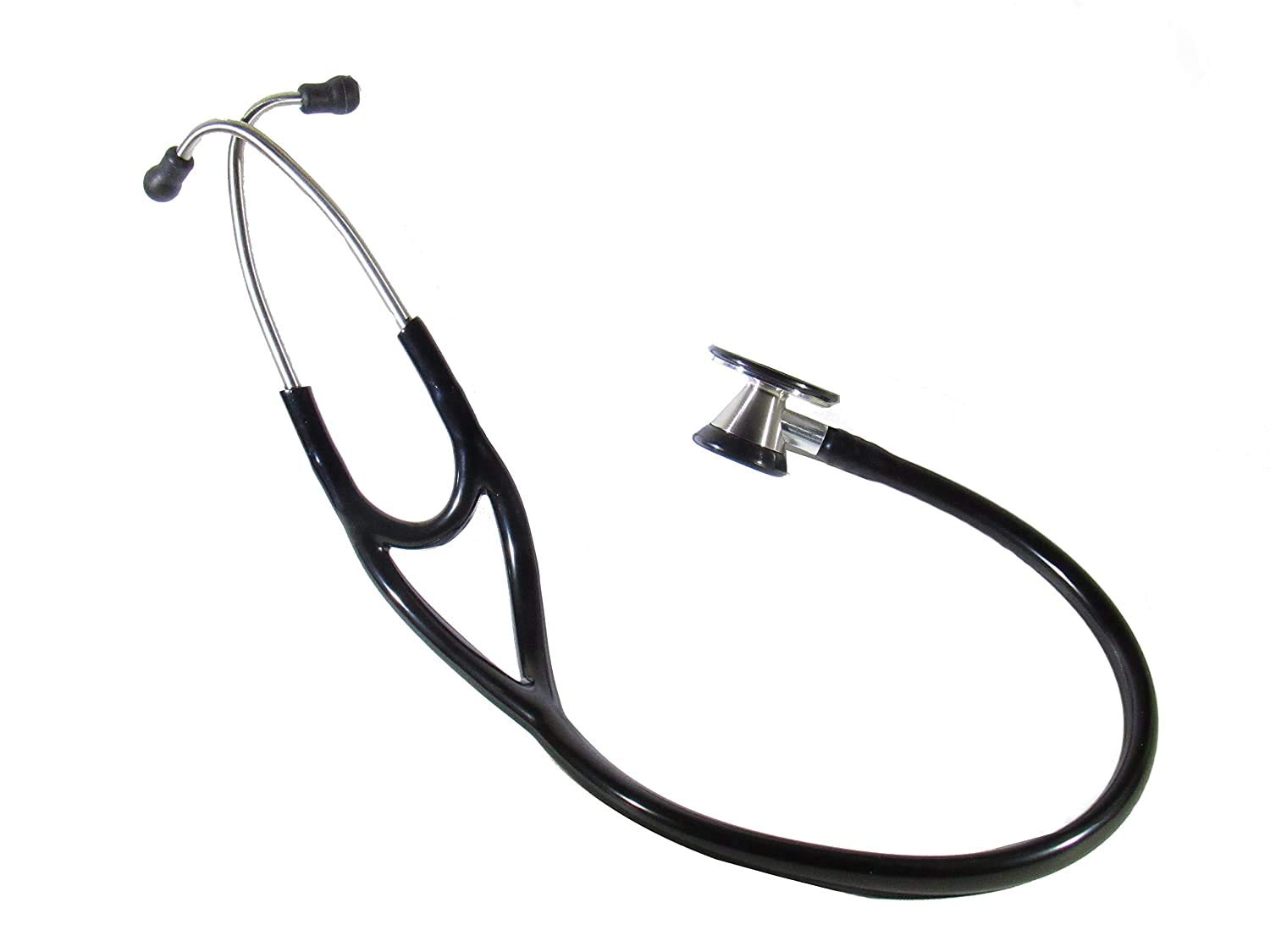 EMI Platinum Series Deluxe Black Cardiology Stethoscope with pressure sensitive Diaphragm ESC-333