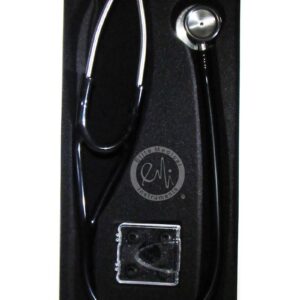 EMI Platinum Series Deluxe Black Cardiology Stethoscope with pressure sensitive Diaphragm ESC-333