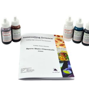 ALDON Innovating Science Spore Stain Chemicals Kit for Endospores and Bacterial Spores