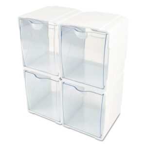 DEF421103 - Tilt Bin Interlocking 4-Bin Organizer