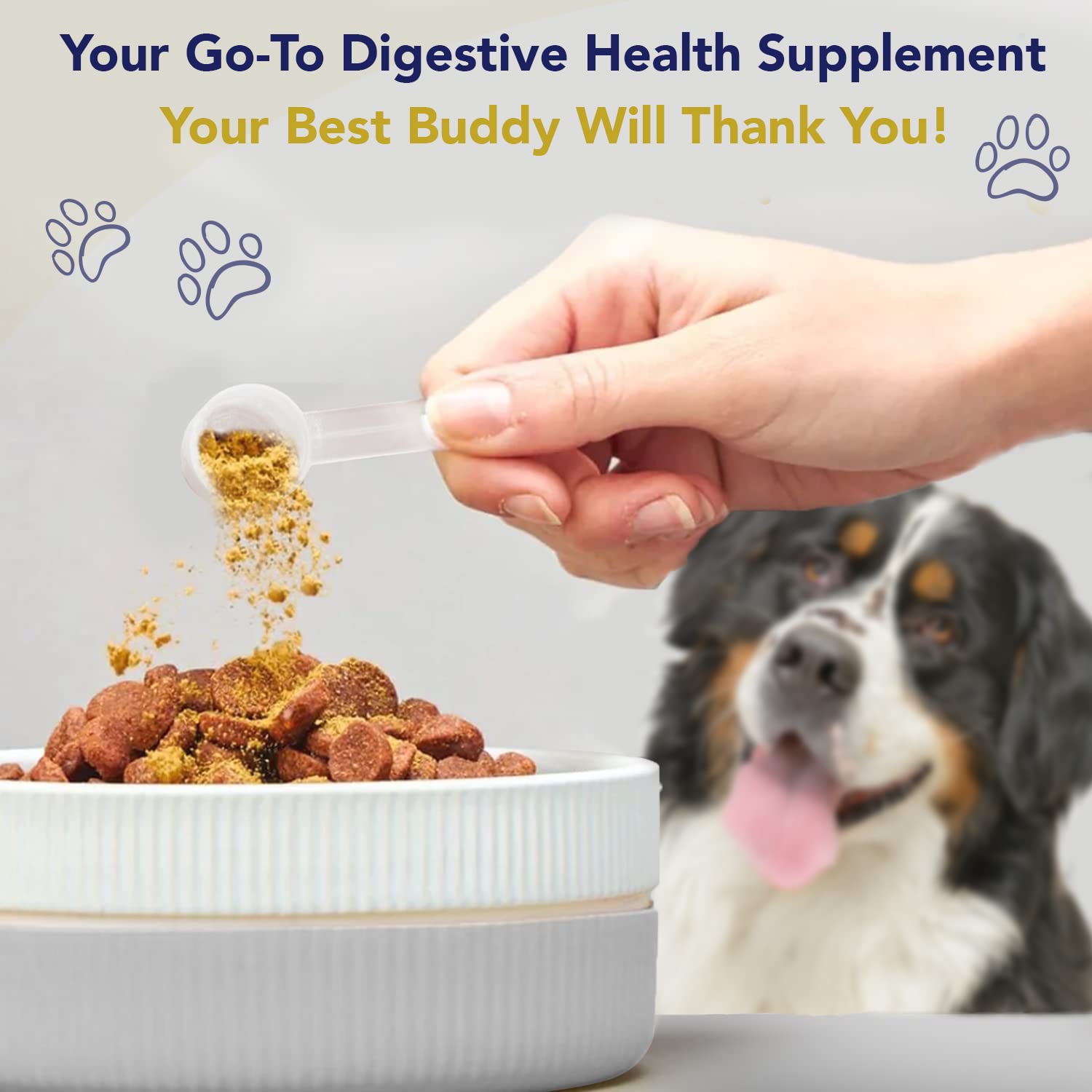 Probiotics for Dogs Digestive Health (Chicken & Bacon) - Dog Probiotic Powder Relieve Diarrhea, Constipation, & More - Dog Calming Treats – Maximum-Strength Dog Digestive Support