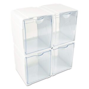 DEF421103 - Tilt Bin Interlocking 4-Bin Organizer