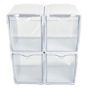 DEF421103 - Tilt Bin Interlocking 4-Bin Organizer