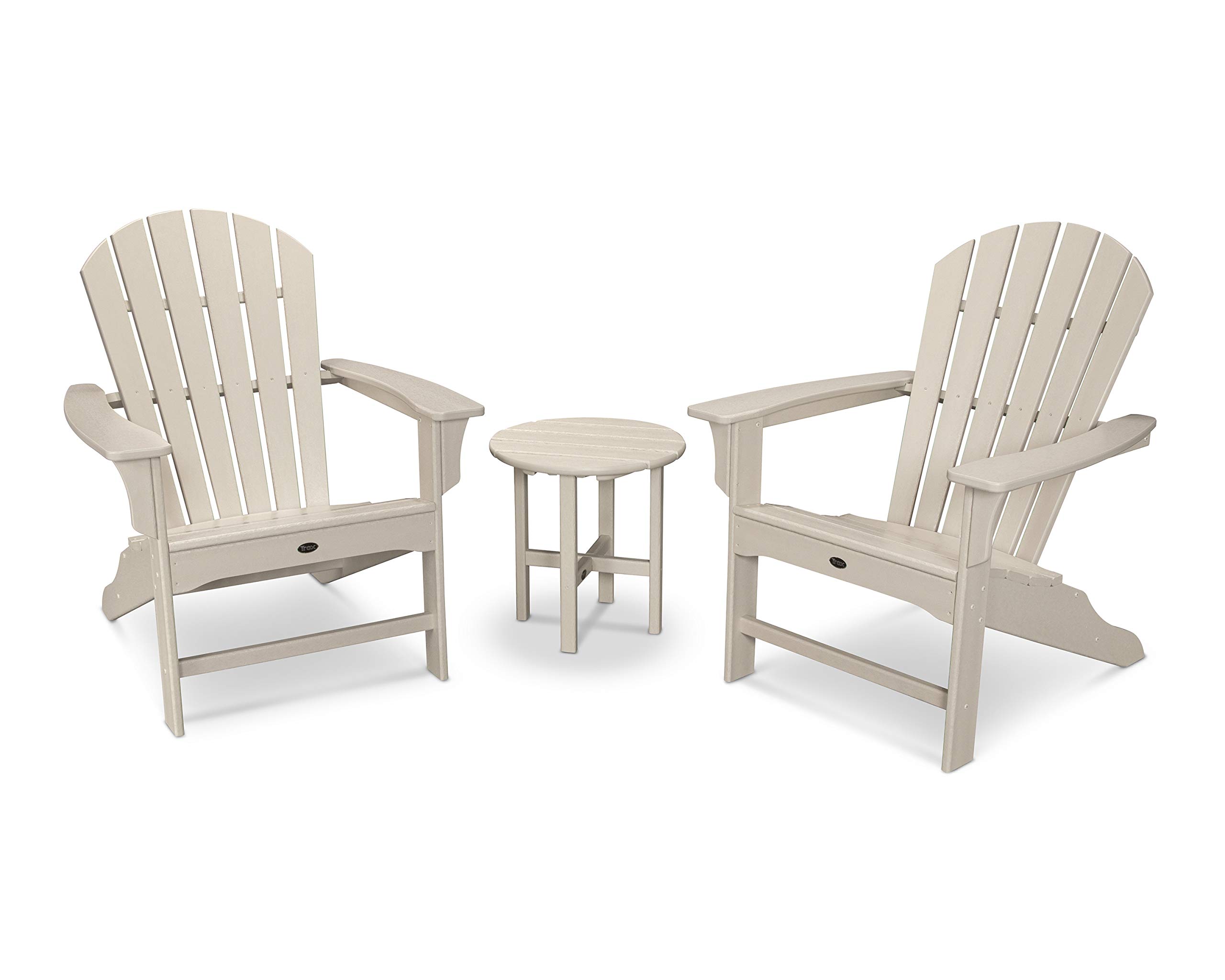 Trex Outdoor Furniture Yacht Club 3-Piece Shellback Adirondack Chair Set with Side Table