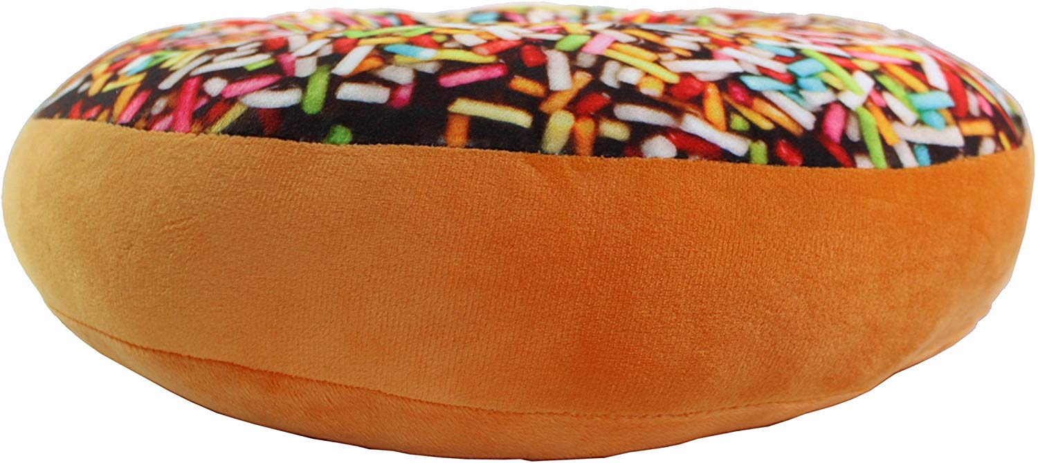 Wemi TIPINOICE Large Doughnut Throw Pillow Soft Novelty Doughnut Shaped Ring Plush Cushion Pillow 40cm