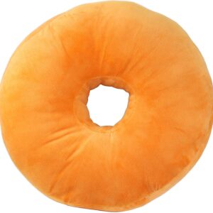 Wemi TIPINOICE Large Doughnut Throw Pillow Soft Novelty Doughnut Shaped Ring Plush Cushion Pillow 40cm