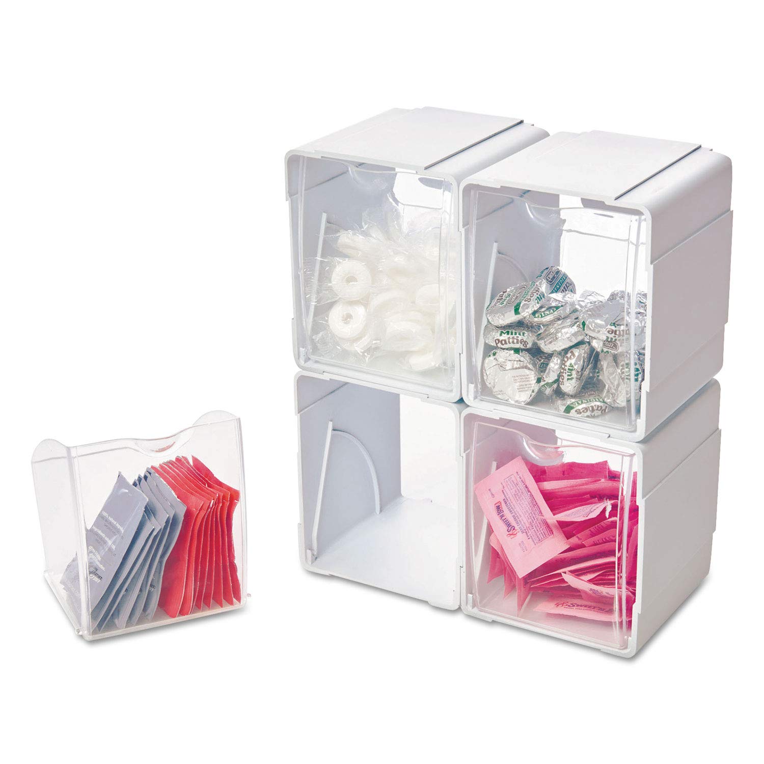 DEF421103 - Tilt Bin Interlocking 4-Bin Organizer