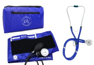 emi ebl-430 royal sprague stethoscope and large adult cuff (see large cuff size: 33 cm to 51 cm | 13 inch to 20 inch) aneroid sphygmomanometer manual blood pressure set