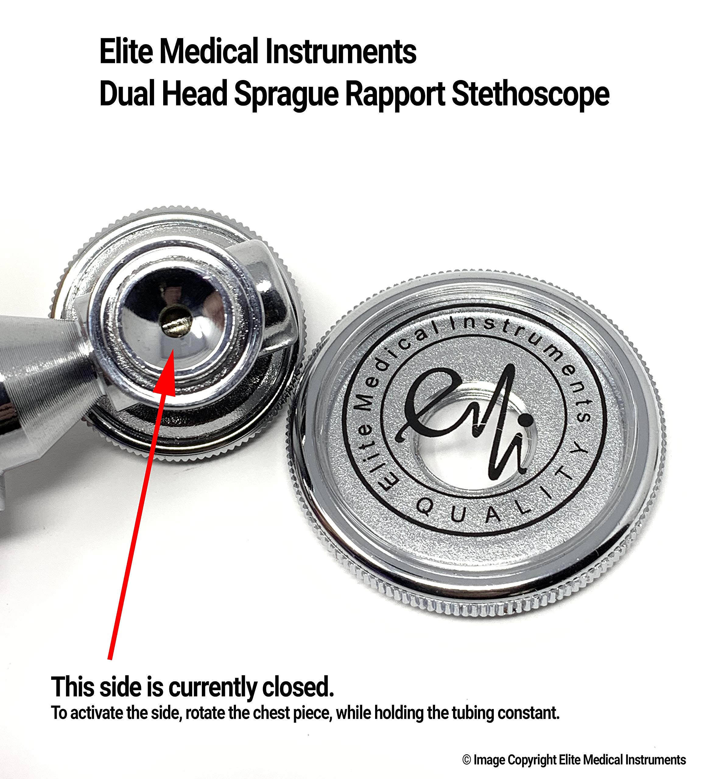 EMI EBL-430 Royal Sprague Stethoscope and Large Adult Cuff (See Large Cuff Size: 33 cm to 51 cm | 13 inch to 20 inch) Aneroid Sphygmomanometer Manual Blood Pressure Set