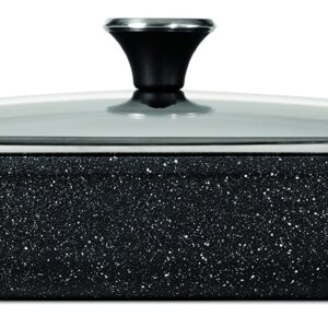 THE ROCK by Starfrit One-Pot 5.3-Quart Rectangular Dish with Lid, 9" x 13", Black