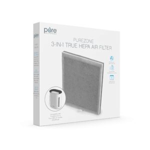 Pure Enrichment Genuine 3-in-1 True HEPA Replacement Filter for the PureZone Air Purifier (PEAIRPLG)