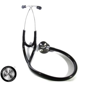 EMI Platinum Series Deluxe Black Cardiology Stethoscope with pressure sensitive Diaphragm ESC-333