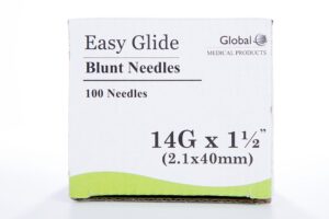 (qty 50) 14 ga x 1-1/2" dispensing needle, blunt tip