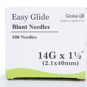 (Qty 50) 14 ga x 1-1/2" Dispensing Needle, Blunt Tip